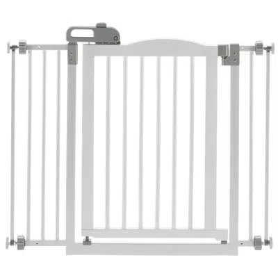 Richell 1-touch Pressure Mounted Pet Gate In Light Wood