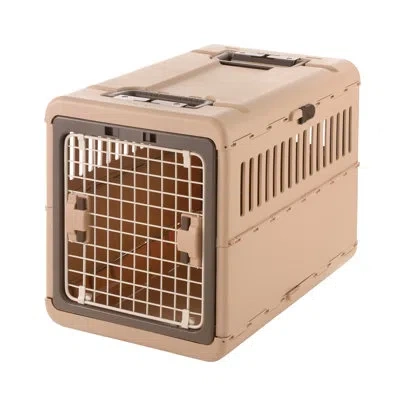 Richell Foldable Pet Carrier In Brown