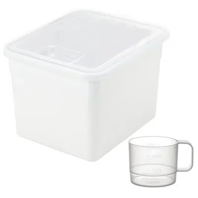 Richell Pet Stuff Food Storage Container In White