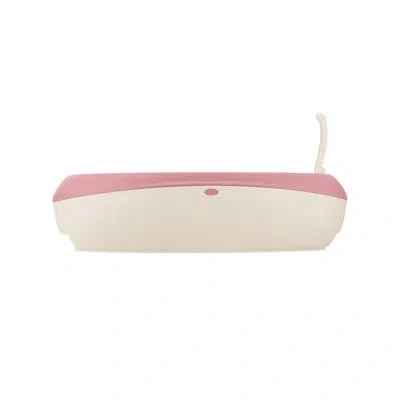 Richell Plastic Top Opening Litter Box With Scoop In Salmon Pink
