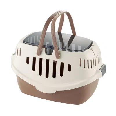 Richell Small Pet Carrier In Brown