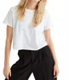 Richer Poorer Boxy Crop Tee In White In White