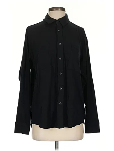 Pre-owned Richer Poorer Long Sleeve Button Down Shirt In Black