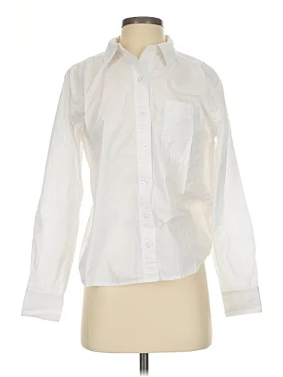 Pre-owned Richer Poorer Long Sleeve Button Down Shirt In Ivory