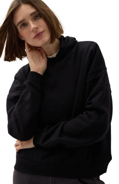 Richer Poorer Recycled Fleece Hoodie In Black