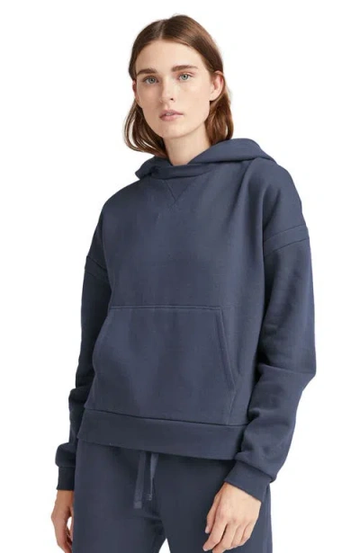 Richer Poorer Recycled Fleece Hoodie In Blue