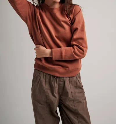 Richer Poorer Recycled Fleece Sweatshirt In Russet In Brown