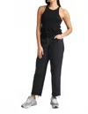 Richer Poorer Ribbed Racerback Tank Top In Black In Black