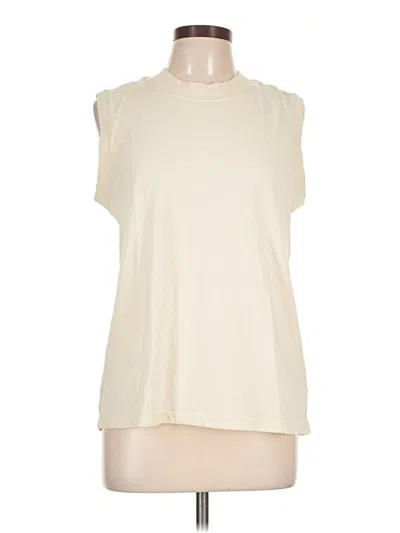 Pre-owned Richer Poorer Sleeveless T-shirt In Ivory