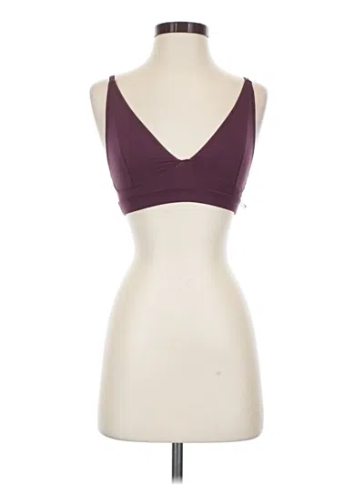Pre-owned Richer Poorer Sports Bra In Burgundy