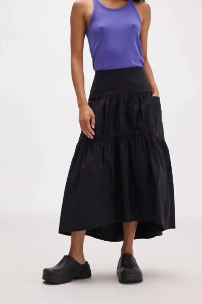 Richer Poorer Stevie Tiered Maxi Skirt In Black