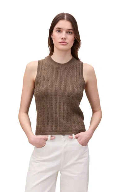 Richer Poorer The Canyon Cotton Knit Tank In Brown
