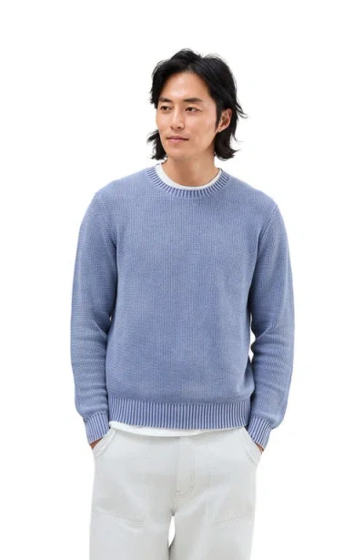 Richer Poorer The Dune Open Knit Sweater In Blue