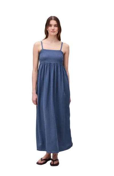 Richer Poorer The Linen Maxi Dress In Blue