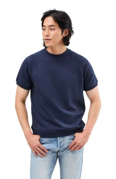 Richer Poorer The Recycled Fleece Raglan Sweatshirt In Blue
