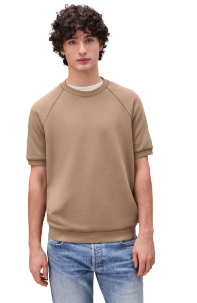 Richer Poorer The Recycled Fleece Raglan Sweatshirt In Brown