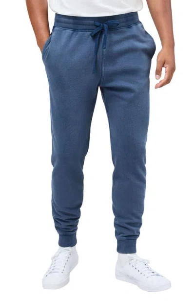 Richer Poorer The Recycled Fleece Tapered Sweatpant In Blue