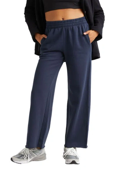 Richer Poorer The Recycled Fleece Wide Leg Sweatpant In Blue