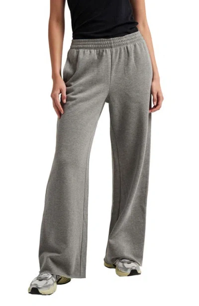 Richer Poorer The Recycled Fleece Wide Leg Sweatpant In Gray