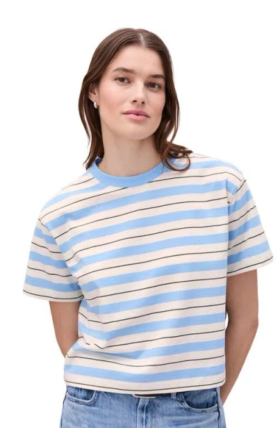 Richer Poorer The Recycled Stripe Crop Tee In Multi