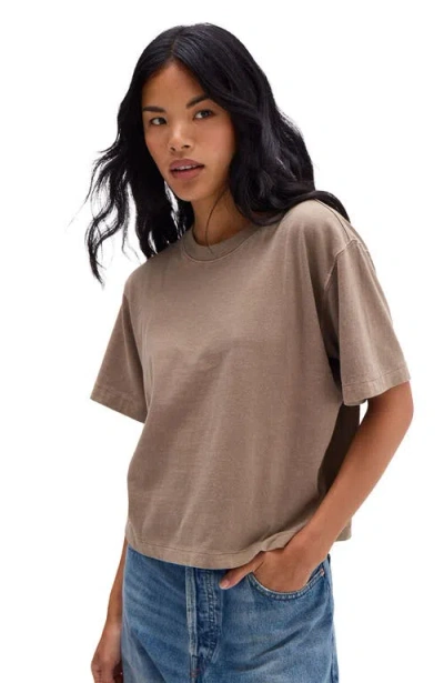Richer Poorer The Relaxed Crop Tee In Gray