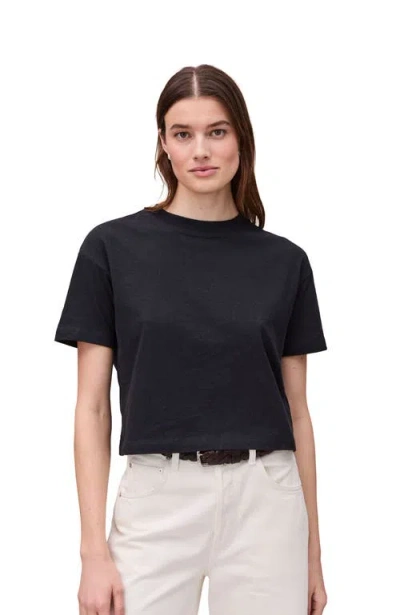 Richer Poorer Vintage Jersey Oversized Crop In Black