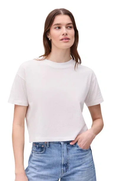 Richer Poorer Vintage Jersey Oversized Crop In White