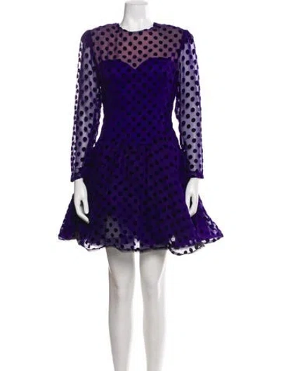 Pre-owned Richilene Polka Dot Print Mini Dress In Multi