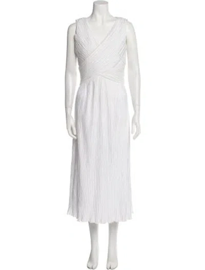 Pre-owned Richilene V-neck Sleeveless Tunic In Neutral