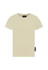 Richmond Beige T-shirt For Kids With Logo In Green