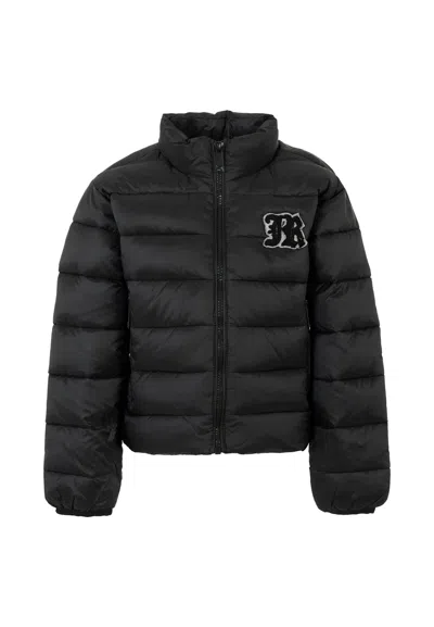Richmond Kids' Black Down Jacket For Girl With Logo