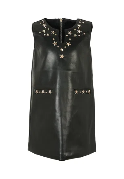Richmond Kids' Black Dress For Girl With Studs