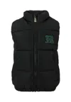 Richmond Black Gilet For Boy With Logo In Black