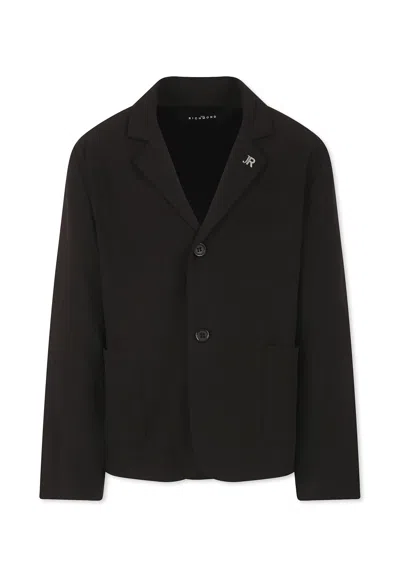 Richmond Kids' Black Jacket For Boy With Logo