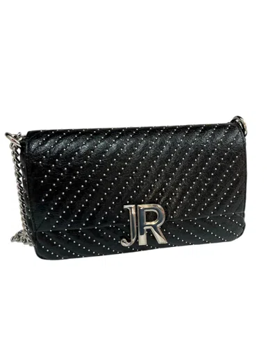 Richmond Black Pu Shoulder Bag