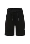 Richmond Black Short For Boy With Logo In Black
