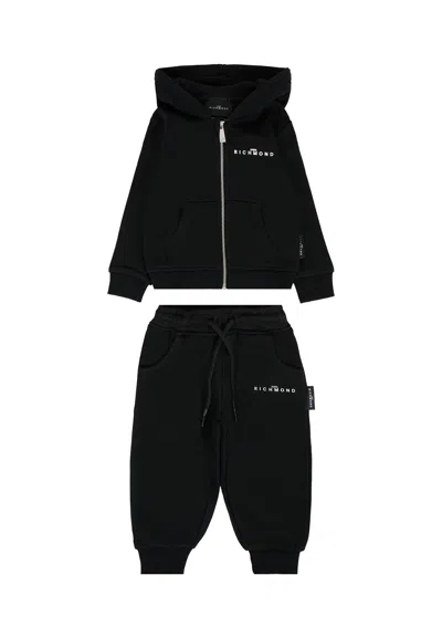 Richmond Black Suit For Babykids With Logo