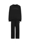 Richmond Black Suit For Boy With Logo In Black