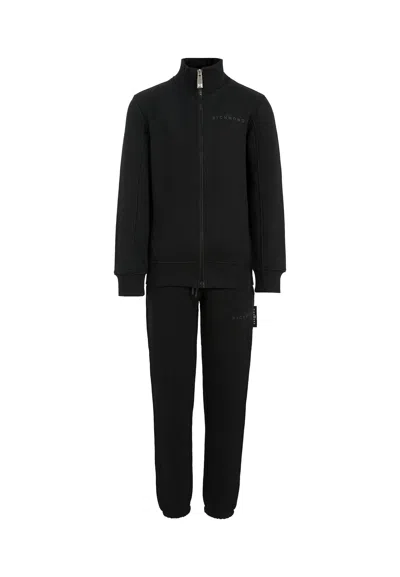 Richmond Kids' Black Suit For Girl With Logo