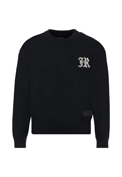 Richmond Kids' Black Sweater For Boy With Logo