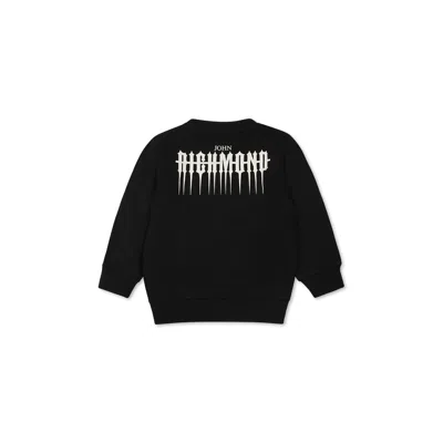 Richmond Black Sweatshirt For Baby Boy With Logo