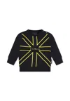 Richmond Black Sweatshirt For Baby Boy With Logo