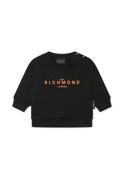 Richmond Black Sweatshirt For Baby Boy With Logo