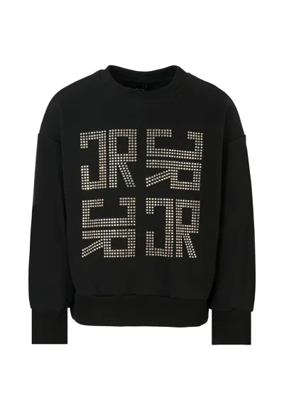 Richmond Kids' Black Sweatshirt For Girl With Logo