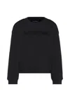 Richmond Black Sweatshirt For Kids With Logo In Black