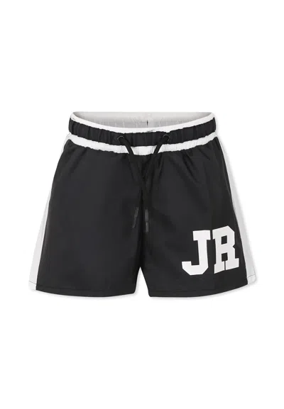 Richmond Kids' Black Swim Shorts For Boy With Logo