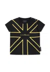 Richmond Black T-shirt For Baby Boy With Logo In Black