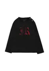 Richmond Black T-shirt For Baby Boy With Logo In Black