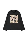 Richmond Black T-shirt For Babykids With Logo In Black