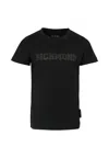 Richmond Black T-shirt For Boy With Logo In Black